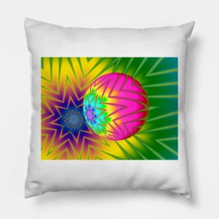 Glitter Ball Fractal Pillow