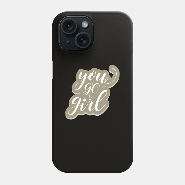 Simply Motivate for Girls Phone Case by giantplayful