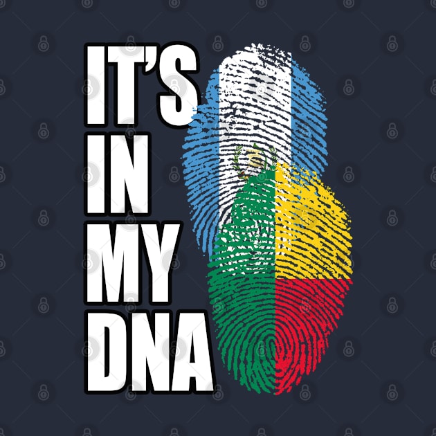 Guatemalan And Beninese Mix DNA Flag Heritage Gift by Just Rep It!!