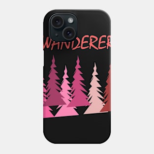 Rose-Tinted Wanderer Pink Abstract Art Phone Case