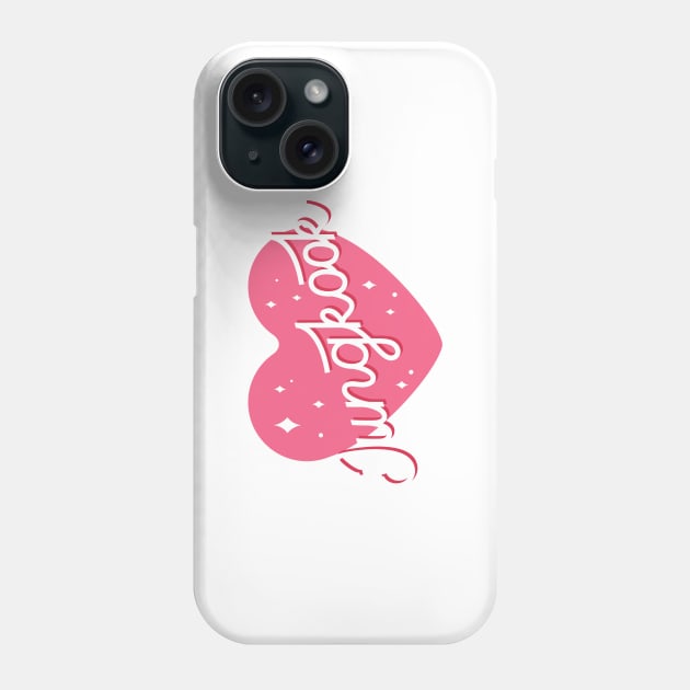 BTS Jungkook typography Phone Case by Oricca