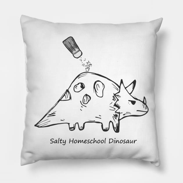 Salty Homeschool Dinosaur Pillow by PS509