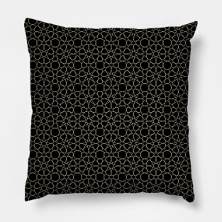 black and gold stars Pillow