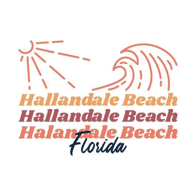 Sunshine and Waves Hallandale Beach, Florida by Be Yourself Tees