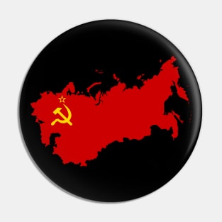 Soviet Union Flag Map Pin