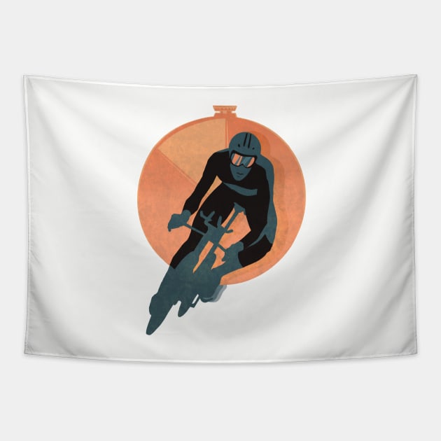 CYCLING TT RIDER Tapestry by SFDesignstudio