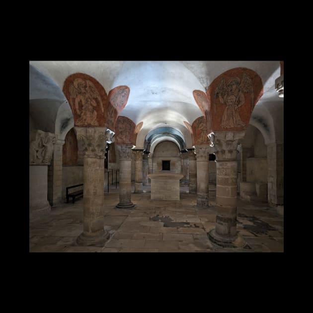 Medieval Crypt in Notre Dame de Bayeux Normandy France by Ghostkitty999