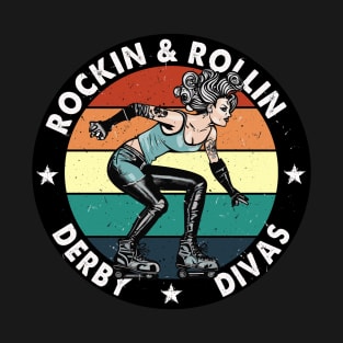 roller derby rockin and rollin T-Shirt