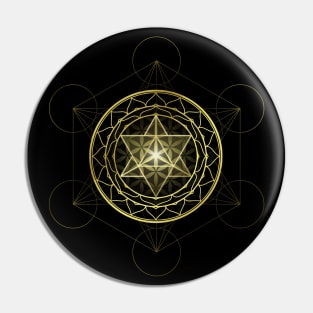 Merkaba Star Mandala Sacred Geometry Pin