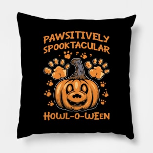 Pawsitively Spooktacular Howl-o-ween Dog Costume Pillow