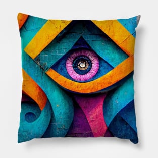 Colorful Sacred Geometry Pillow