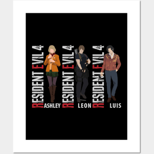 RE4 - Leon, Ashley and Luis Poster for Sale by Robcyko