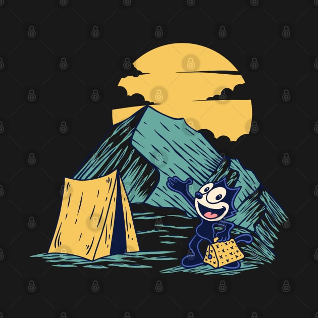 Welcome to Camp with Felix The Cat by jmaharart