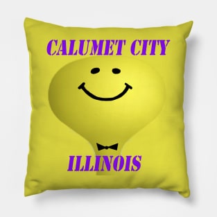 Calumet City Smiley Watertower Pillow