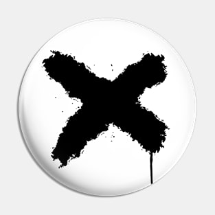 x black paint Pin