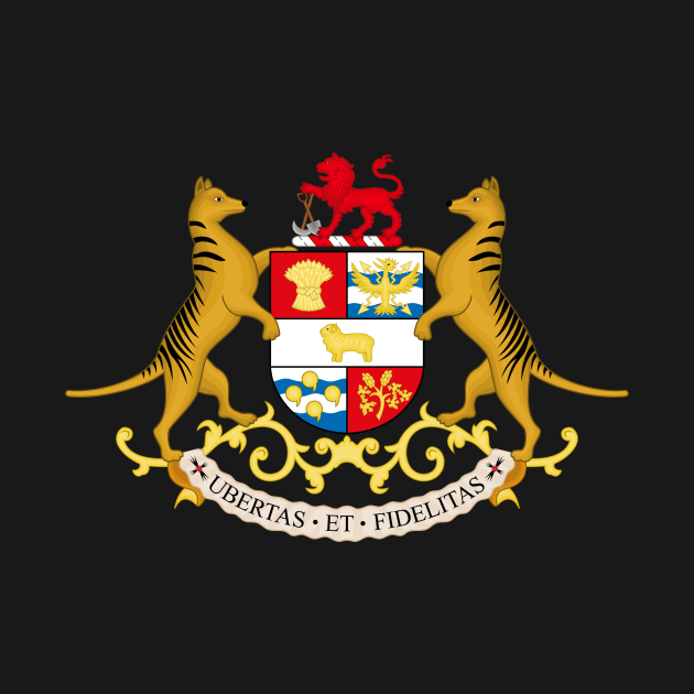 Coat of arms of Tasmania by Flags of the World