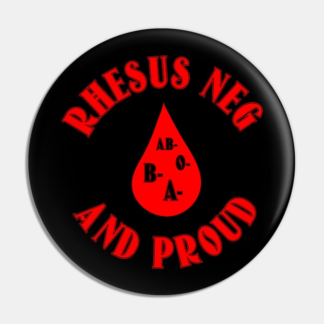 Rhesus Neg and Proud Pin by MichaelaGrove