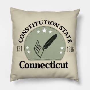 The Constitution State, Connecticut, New England Pillow