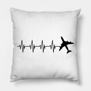 Airplane Pilot Heartbeat Pillow