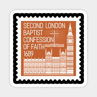 Reformed christian art. Second London Baptist Confession of Faith - 1689. Magnet