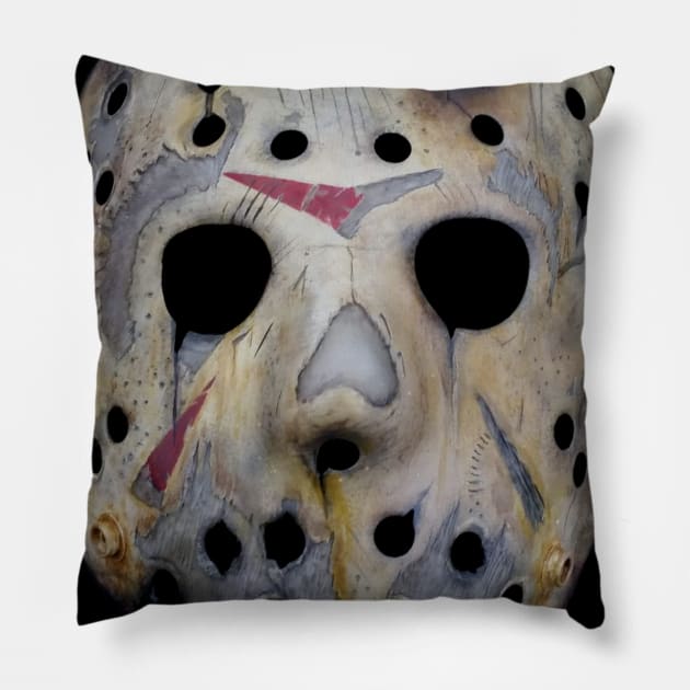 Dead White Mask Pillow by ANewKindOfFear