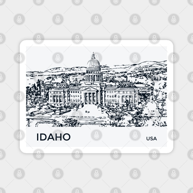 Idaho State USA Magnet by Lakeric