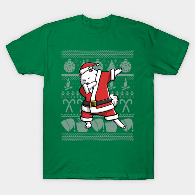 dabbing samoyed ugly christmas sweater graphic samoyed christmas 2060057 0