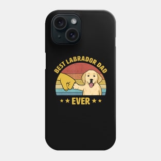 Best Labrador Retriever Dad Ever Vintage Lab Dad Design Phone Case