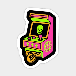 Arcade game skull Magnet