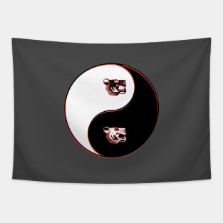 yin yang balance harmony design eastern philosophy Tapestry