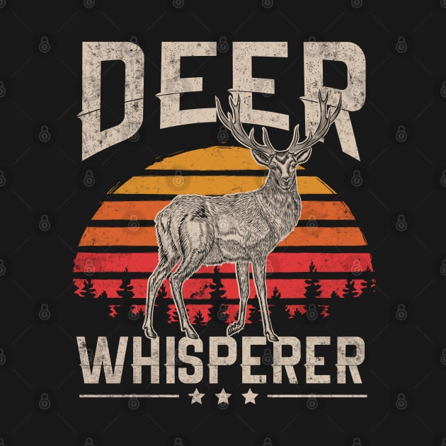 Retro Vintage Style Deer Hunting Whisper Gift For Hunter by HCMGift