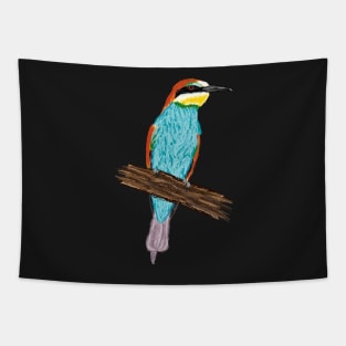 Nice Artwork showing an European Bee-Eater V Tapestry