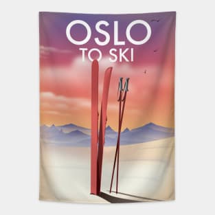 Oslo To ski Tapestry