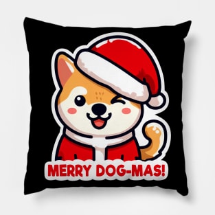 Merry Dog-Mas Pillow