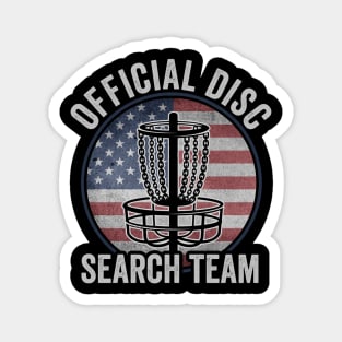 Official Disc Search Team Funny Disc Golf Player Magnet