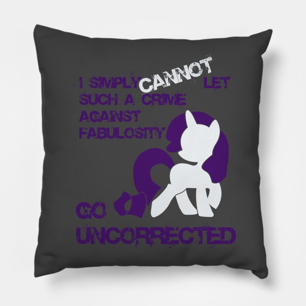 Rarity - Classic Pillow by RarieDash