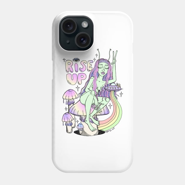 Rise Up Phone Case by Kozmic Art