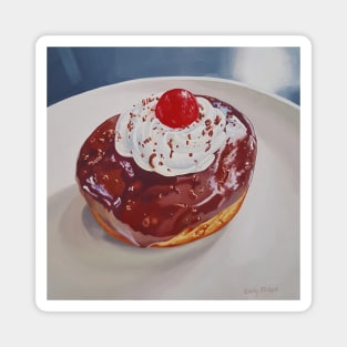 Black Forest Donut painting Magnet