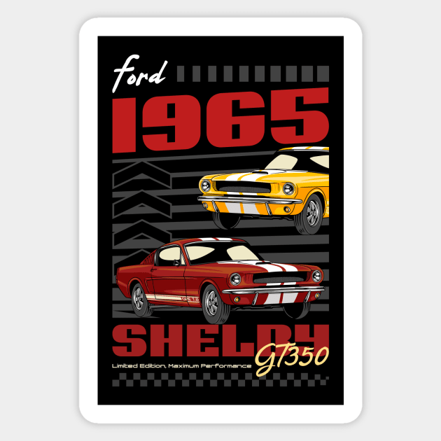Iconic Mustang Muscle Car - Iconic Mustang Muscle Car - Sticker | TeePublic