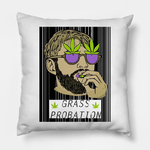 Grass Probation Pillow by Jamainano