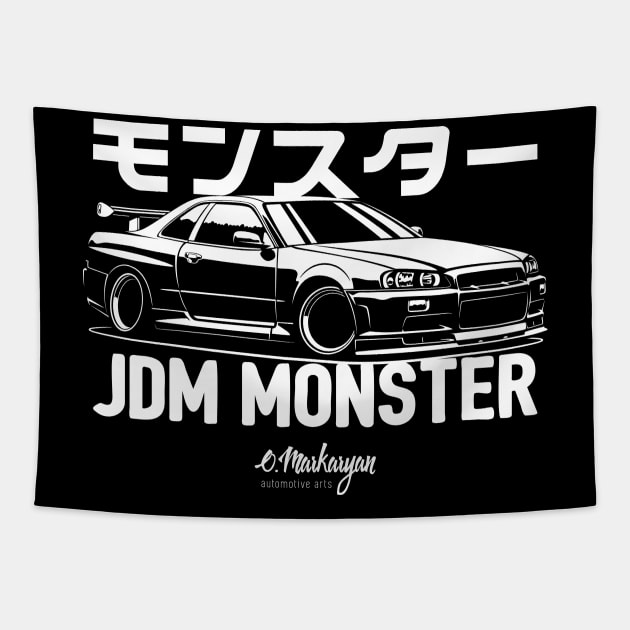 Skyline GTR r34 Tapestry by Markaryan