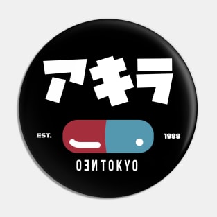 NEO TOKYO 1988 |  ネオ東京都  Japanese Varsity Design - Magic Pill Pin