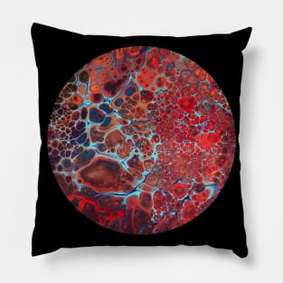 Red Bloody Anger / Acrylic Pouring Pillow