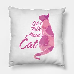 Cat talk Pillow