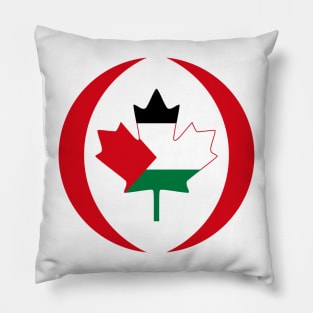 Palestinian Canadian Multinational Patriot Flag Pillow