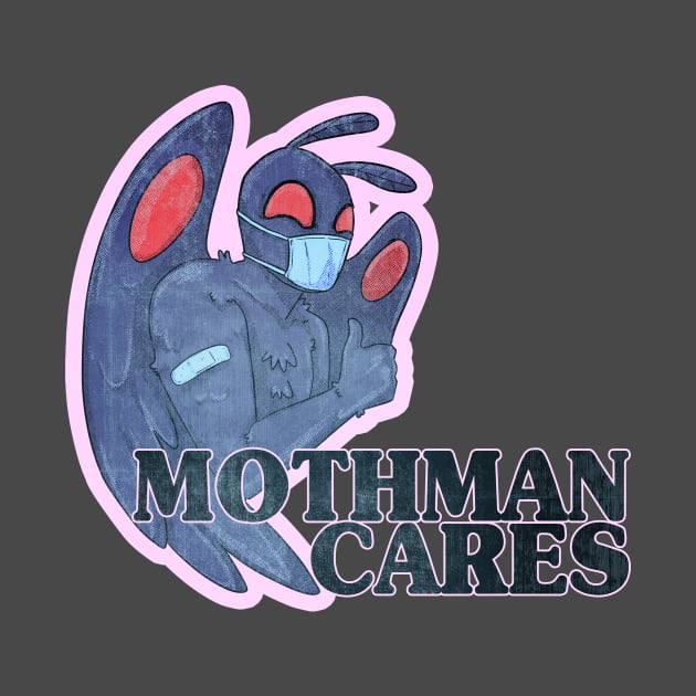 Mothman Cares by Kelsey Emmett