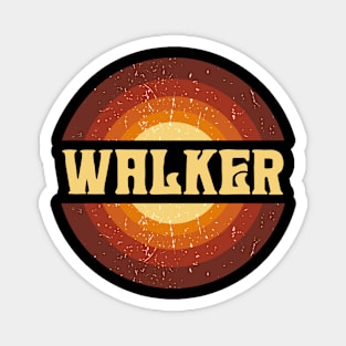 Vintage Proud Name Walker Birthday Gifts Circle Magnet