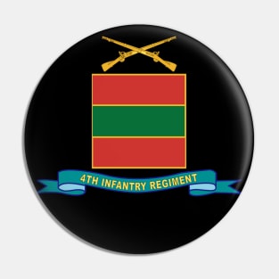 4th Infantry Regiment - w Br - Ribbon Pin