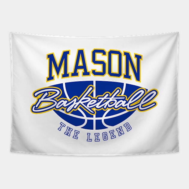 Mason Basketball The Legend Custom Player Your Name Tapestry by Baseball Your Name