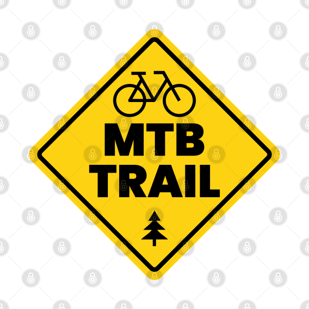 Mountain Bike Trail Sign by ICONZ80